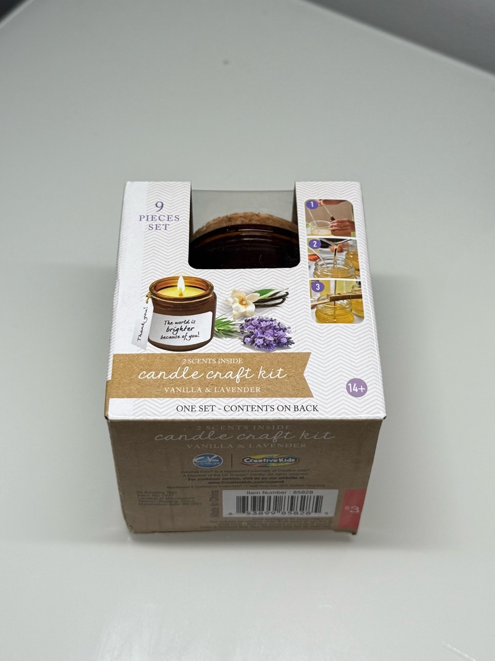 Vanilla & Lavender Candle Craft Kit - 9 Piece Set